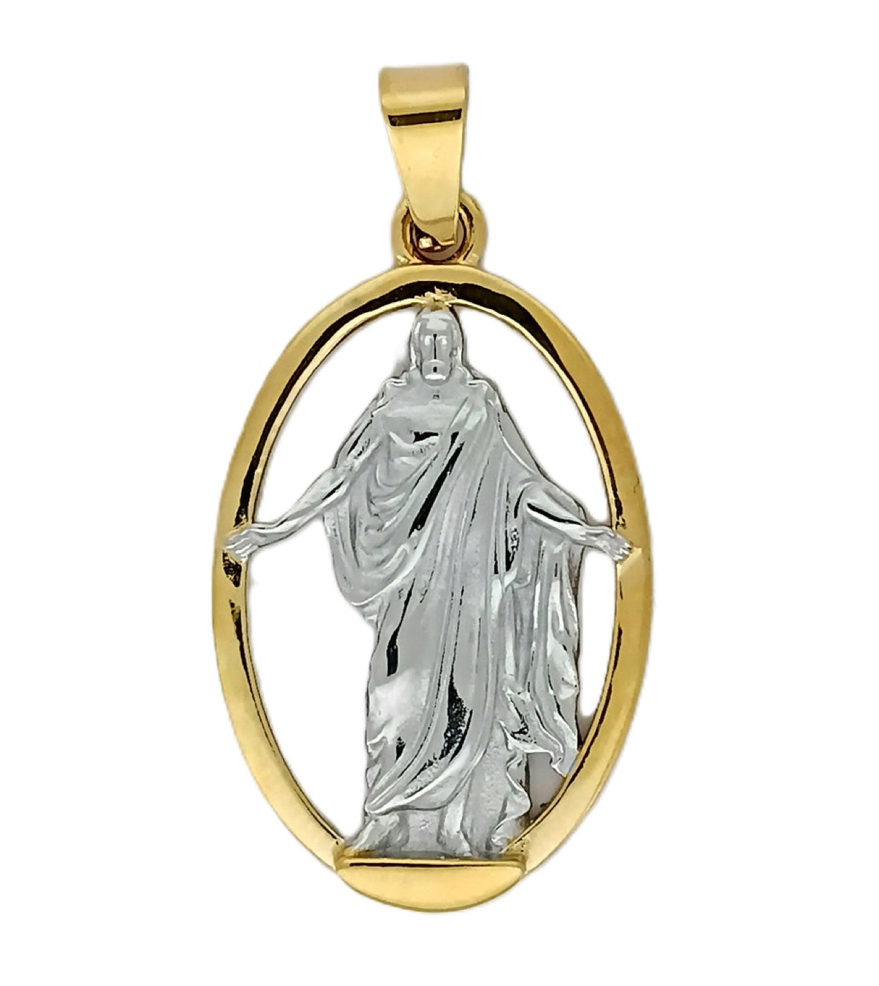 Christus Necklace, Two-Tone #74454